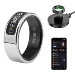 New Display Screen Intelligent Touch Wireless Charging Fitness Gesture Control Sleep Monitor Sports Temperature Smart Ring - Image 5