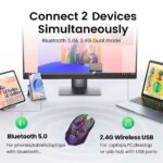 Bluetooth 5.2 Mouse RGB 2.4G Wireless Mouse Dual-Mode Gaming Mouse 6 Buttons Silent Mouse For MacBook Tablet Laptops Computer - Image 6