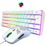Hot selling HXSJ 61 keys V700 RGB luminous mechanical feel keyboard and mouse combos gaming set for computer game - Image 6