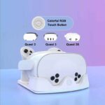Charging Dock for Meta Quest 3S VR LED Charging Station Display Stand and Controller Mount for Meta Quest 3S/3/2 VR Headset - Image 6