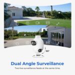 IMILAB Outdoor Surveillance Camera Dual Lens 360° PTZ Camera Colour Night Vision WiFi/LAN 7/24 Work EC6 Dual With MiHome App - Image 4