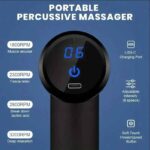 Mini Muscle Massage Gun Protable Body Massager Deep Handheld Percussion Massager For Body Back And Neck Leg - Image 6