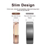Smart Ring - Fitness Tracker with Sleep Monitor, Pedometer & 20+ Exercise Modes, IP68 Waterproof, USB Rechargeable, Stainless S - Image 4