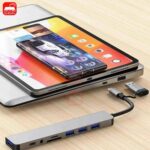 USB C Hub USB Splitter 8 in 1 USB Extender with 4 USB Port 1 USBC Port TF/SD Card Reader Audio Output Compatible for MacBook - Image 6