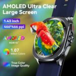 2025 NOYAFA New Air Pump Smart Watch Airbag Precision Measure Sphygmomanometer Heart Rate ECG Uric Acid NFC - Image 6