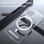 Stand Clear Magnetic Phone Case for iPhone 17 Pro Max Air 13 12 Mini 16 15 14 11 Cases with Kickstand Transparent Holder Cover - Image 3