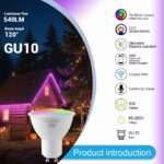 1-10PCS Tuya WiFi GU10 LED Spotlight Smart Light Bulb Dimmable 1-100% Lamps Smart Life App Control Works with Alexa Google - Image 4