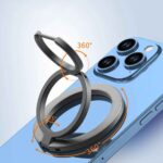 Stand For Tablet Magnetic 3 Sections Simplicity Ring Phone Handphone Popsocket Magsafe Ipad Holder Double Side Silicone Suction - Image 4