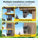 SHIWOJIA 6K 12MP 4G Solar Cameras 60X ZOOM WIFI Wireless Outdoor 360° View Animal Monitoring Solar Battery PTZ IP Camera UBOX - Image 5