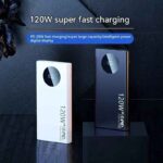 Lenovo 120W 500000mAh High Capacity Power Bank Fast Charging Powerbank Digital Display Portable Battery Charger For iPhone VIVO - Image 5