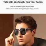 V1 PRO Camera Remote Shoot Smart Eye Glasses UV TWS Earbuds Touch Control Bone Conduction Headphones HIFI Smart Sunglasses - Image 4