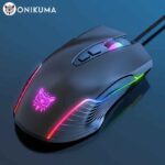 ONIKUMA Wired Gaming Mouse 6 Levels Adjustable 6400 DPI 7 Programmable Buttons 7 RGB Lighting Modes Ergonomic Mice for PC Gamer - Image 6
