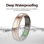 Smart Ring - Fitness Tracker with Sleep Monitor, Pedometer & 20+ Exercise Modes, IP68 Waterproof, USB Rechargeable, Stainless S