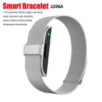 2208A Smart Bracelet Heart Rate Blood Pressure Monitor Pedometer Waterproof Sport Fitness Tracker Women Men Electronic Bracelet