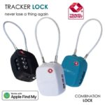 TSA Customs Code Lock Works With Apple Find My Smart Airtag Anti Loss GPS Tracker Padlock For Travel Luggage Password Changeable