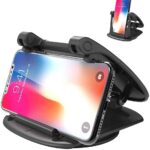 Cell Phone Holder For Car, Upgraded 360° Rotatable Phone Mount For Dashboard, Horizontal & Vertical Viewing Friendly Phone