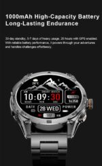 New T-Rex3 Ultra 1000mAh Battery Smart Watch Built in GPS Compass 10ATM Waterproof Sports tracker Outdoors Military Smartwatches - Image 3
