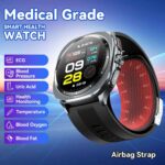 2025 NOYAFA New Air Pump Smart Watch Airbag Precision Measure Sphygmomanometer Heart Rate ECG Uric Acid NFC