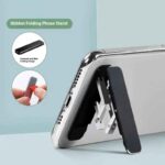 1/3PCS Mini Invisible Foldable Mobile Phone Stand Aluminum Alloy Desktop Mount Material Holder Adjustable Angle For Cellphone