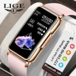 LIGE New Women Smartwatch Men Smart Bracelet Heart Rate Blood Oxygen Sport Smart Band Watch For Xiaomi Android IOS Ladies Gift