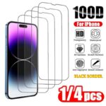 1-4Pcs Tempered Glass For iPhone 17 16 Pro Max 14 15 Plus 11 12 13 Mini SE 2020 2022 Screen Protector for iPhone Air XR X XS Max
