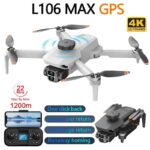LYZRC L106 MAX GPS Drone 4K Professional HD Dual Camera 5G WIFI Brushless Motor FPV Quadcopter Foldable Aerial Photography Drone