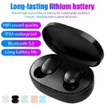 A6S TWS Bluetooth 5.0 Wireless Earphones Headphone Stereo Headset Sports Earbuds Microphone with Charging Box for Mobile Phone